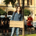 У Києві відбулася акція протесту проти звільнення Федорова з посади міністра обо…