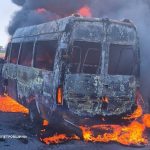 Кацапи вдарили FPV-дроном по рейсовій маршрутці на Дніпропетровщині.У момент ат…