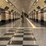 Зонування платформи під час повітряних тривог тестують на станції метро «Сирець»…