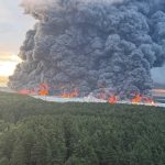 У місті Подольськ Московської області внаслідок атаки безпілотників спалахнула …