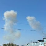 В одному з районів міста видно задимлення після вибухів.Підписатись  Instagram Н…