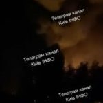 Видно ПОЖЕЖУ  після вибухів, Вишневе…, також у Голосіївському районі внаслідок в…