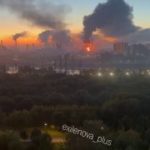 Палаючий НПЗ у Москві. Красівоє ㅤНадсилайте новини в анонімний бот @novosty_kiev…
