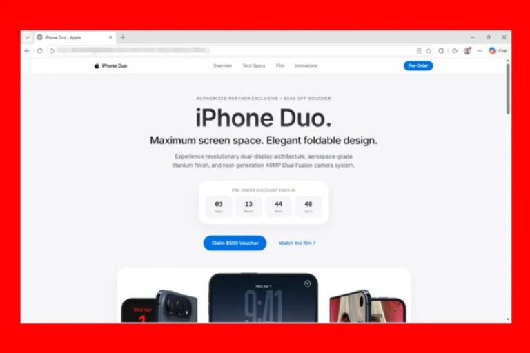 Передзамовлення iPhone Duo стартує у п’ятницю, 16 жовтня, але шахраї намагаються…
